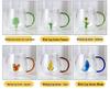 3D Cartoon Animal Glass Cup with Colored Handle - High Borosilicate Household Gift