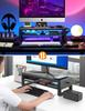 STARSIKI Monitor USB Data Computer Metal Desktop Stand for or Two Computers Stand, 2-Tier, 3.0 Transfer, Stand, Charging, Monitors, PCs, Laptops,