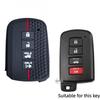 Car Remote Key Case Cover Shell Fob for Toyota Auris Camry RAV4 Avalon Yaris Verso 2012 2013 2014 2015 2016 2017 Accessories
