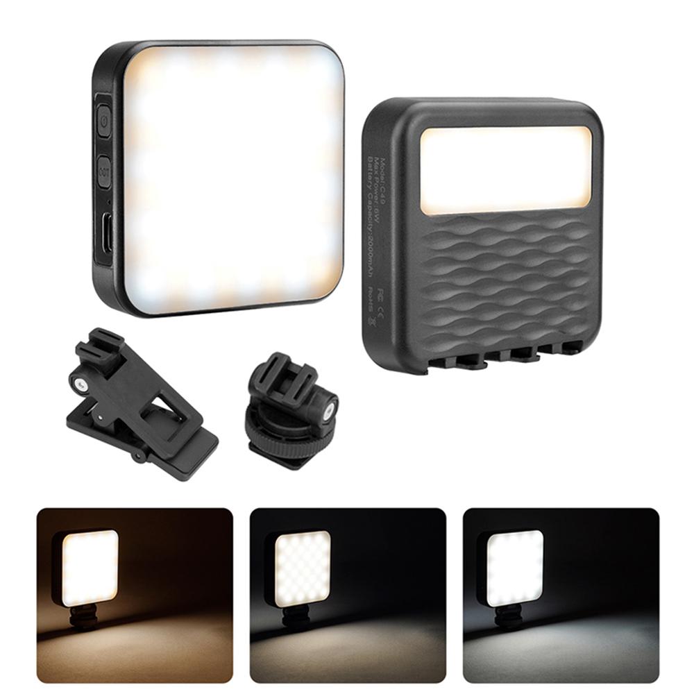 

C49 Мини Портативный 3 Цветовых Температуры Фото Видео Свет для Фотографии Клипса для Телефона Ноутбука Двусторонняя Заливка Type A