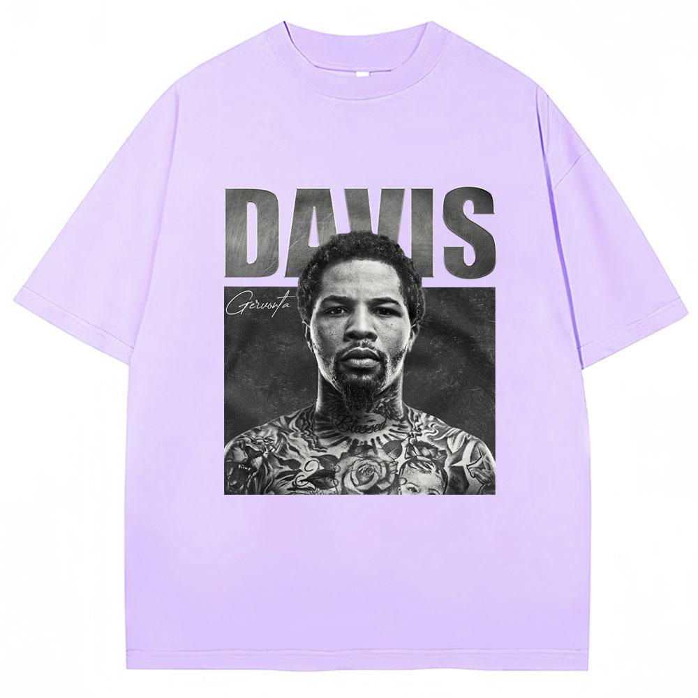 Tank Gervonta Davis Vintage Style Tshirt Sport Boxing T Shirts Oversized Men's Fashion Oversized  T-Shirts Streetwear Gift