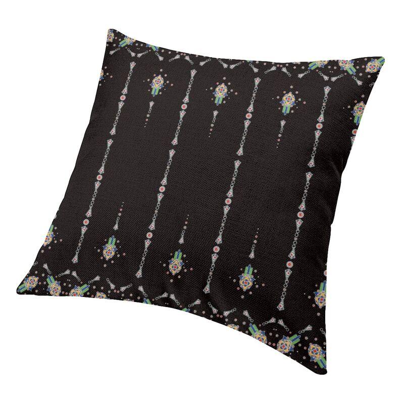 Africa Style Kabyle Jewelry Cushion Cover 40*40 Cm Polyester Amazigh Ethnic Throw Pillow Case for Living Room Sofa Pillowcase