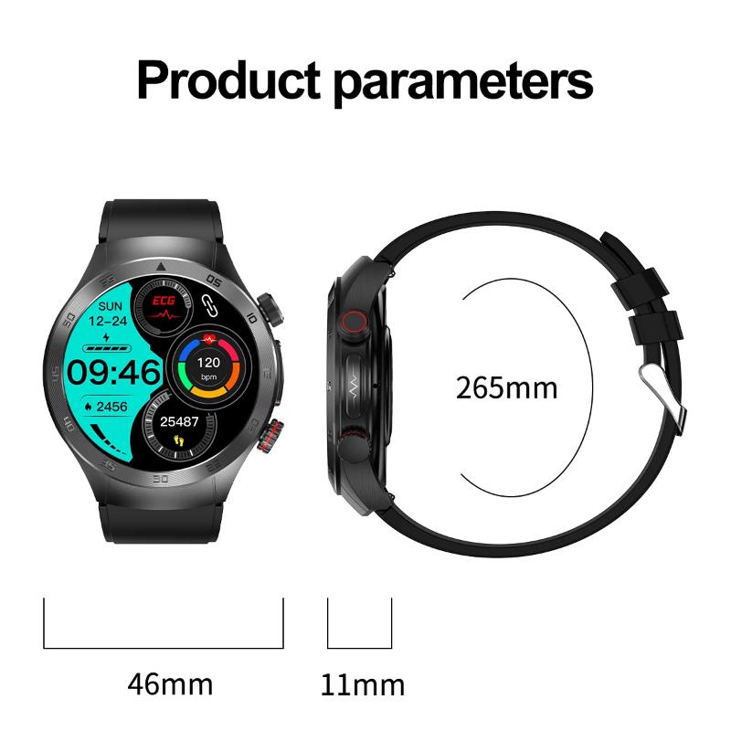 2025 Nové chytré hodinky se safírovým sklem pro neinvazivní monitorování zdraví, laserová terapie, krevní tuk, kyselina močová, EKG, chytré hodinky pro Xiaomi