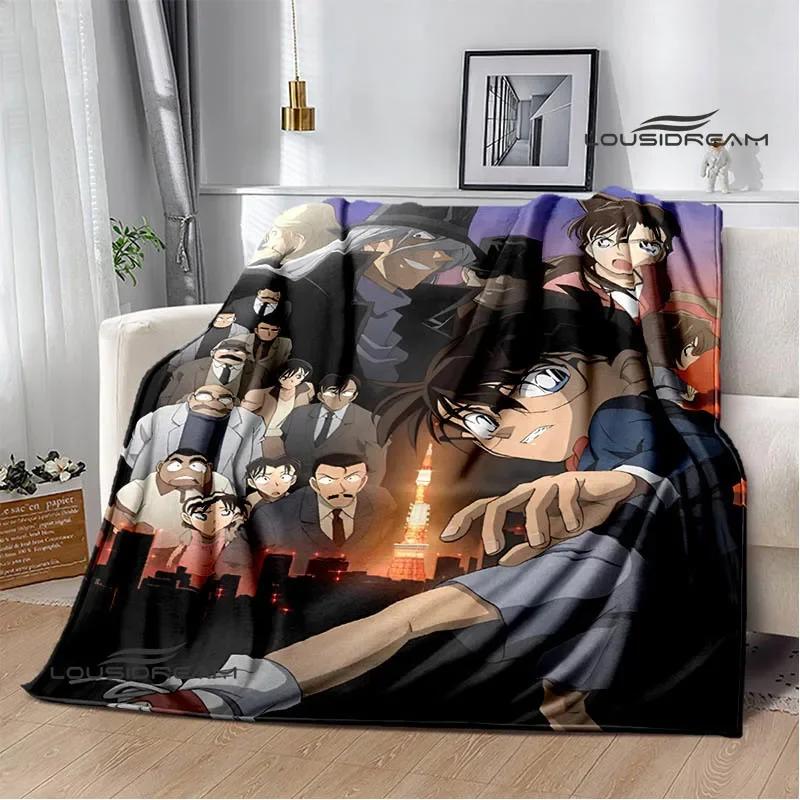 Detective Conan Cartoon Printed Blankets Picnic Blanket Warm Flannel Blankets Home Bed Linings Blankets for Beds Birthday Gift