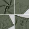 Men Drawstring Waist Casual Cargo Shorts Relaxed Fit Five Pocket Design Comfortable Lightweight Fabric Shorts