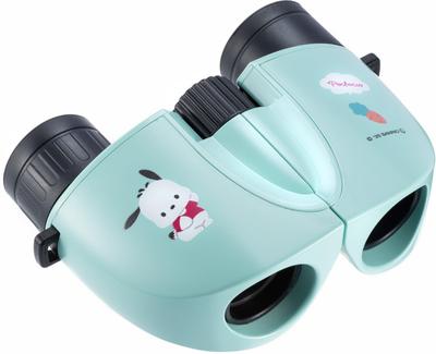 KENKO Sanrio Characters 8x 21mm Pochacco Charm 410288 Binoculars, Aperture, Ultra-Lightweight, Concert-Ready, (Green), Multi-Coated Lenses, Included,