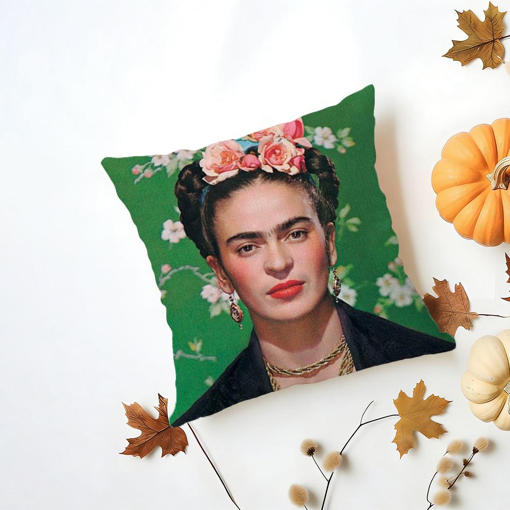 FFrida KKahlo Cushion Cover Iceland Washable Linen Soft for Daily Sofa Bed Home Room Decor
