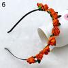 Rose Flower Crown Festival Headband Wedding Garland Floral Hairband Accessory