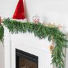 Pine Christmas Garland Realistic Greenery Evergreen Cedar Wreath Winter Holiday Decor Mantel Fireplace Stair Indoor Outdoor Decor