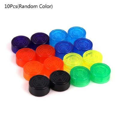 10Pcs Colorful Guitar Effect Pedal Foot Nail Cap Footswitch Knob Cover Protector
