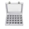 Jewelry Display Tray Classic 24 Grids Velvet Ear Stud Earrings Ring Display Tray Storage Container Organizer Jewelry Display