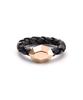 Saai Sweet Brick-8 Men'S Leather Ring (Rose Gold) (C Type)