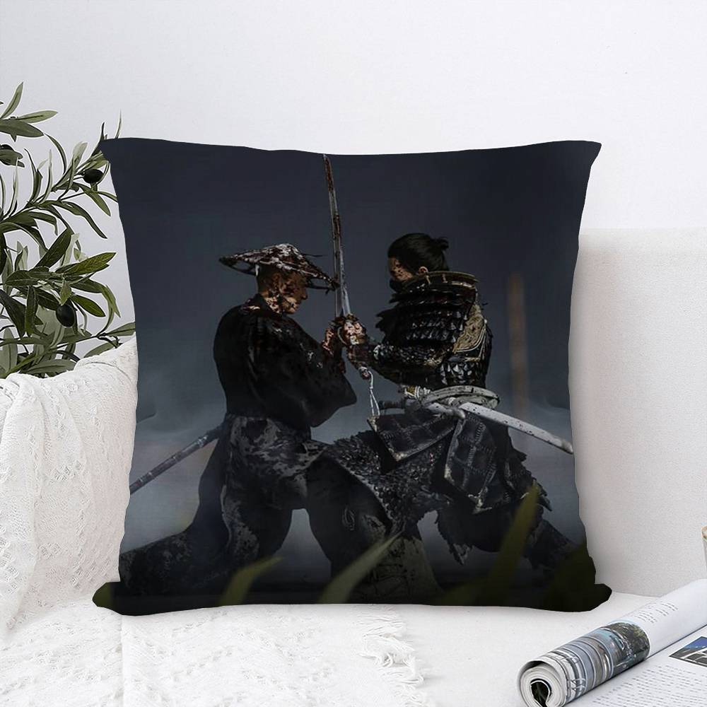 Video Game G-Ghost Of T-Tsushima Cushion Cover Polyester Sofa Cushions Decorative Throw Pillows Home Decoration Pillowcover