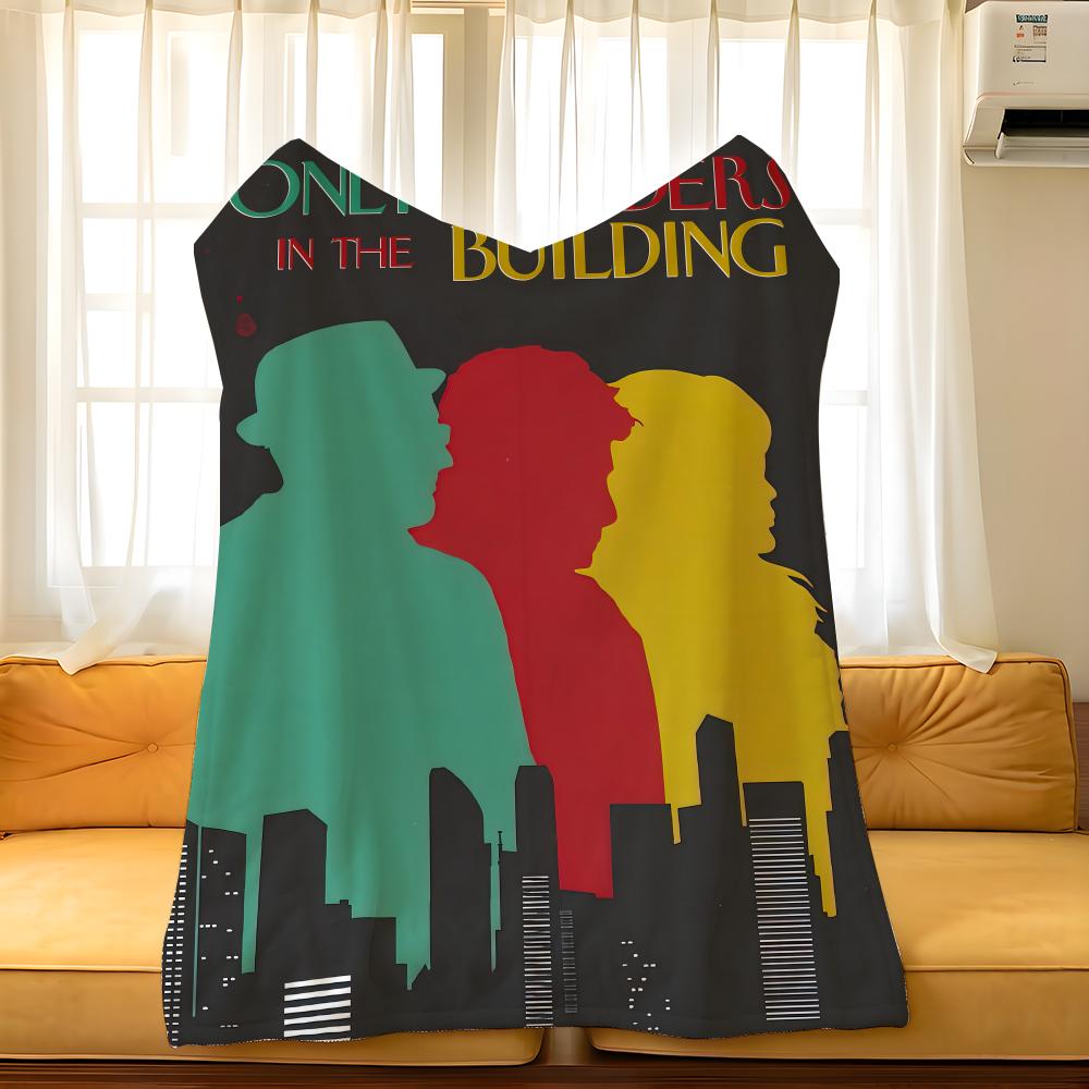 Drama O-Only Murders In the B-Building Throw Flannel Cozy Print Blanket, Portable, Durable Machine Washable Cute Cool