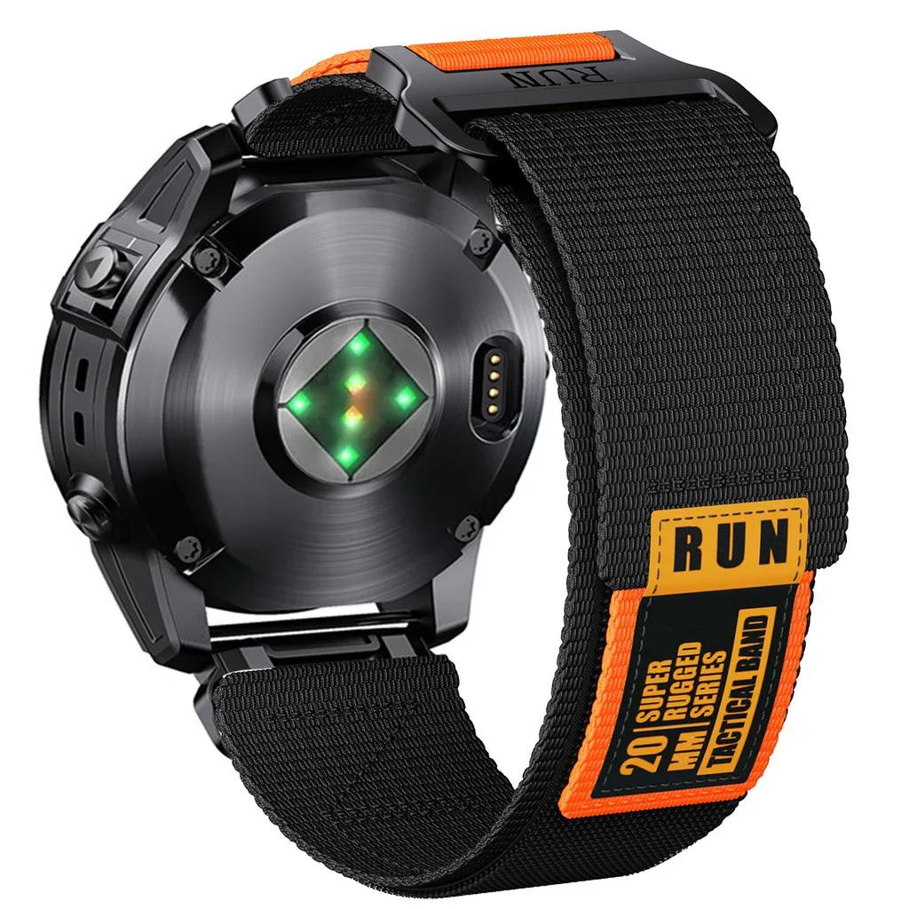 QuickFit 22mm 26mm Nylon Band For Garmin Fenix 8 47 51mm 7X Pro 6X Pro 5XPlus/Enduro 2/Epix Pro 51mm Instinct 2 X Strap Bracelet
