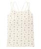 Pajama Set Waffle Flower Pattern Camisole Ruffle Shorts 3P Set Lavender [JE Morgan] &