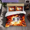 Set Biancheria da Letto Fulham Football 3 Pezzi Morbido Set Copripiumino con Federe Set Decorazione Camera da Letto per la Casa