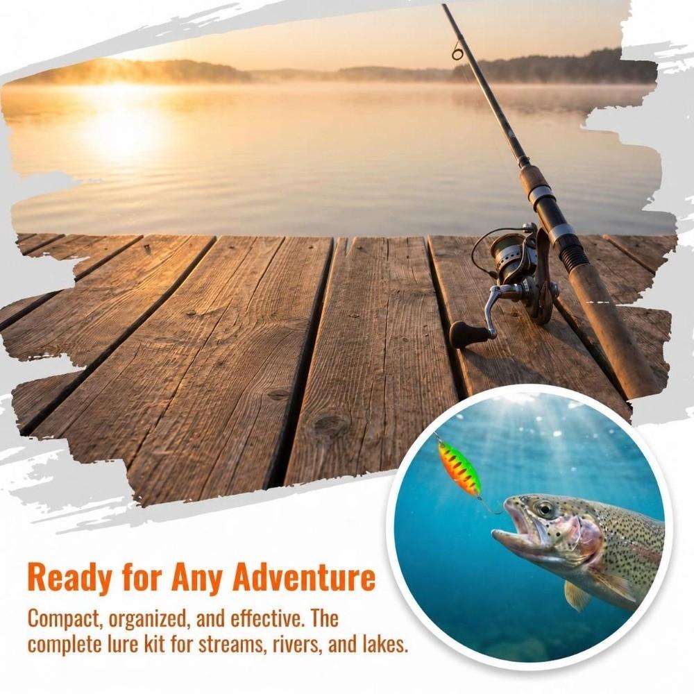 10PCS 3.5g Fishing Spoon Lures Metal Fishing Baits Durable Spinner Bait  Freshwater Fishing