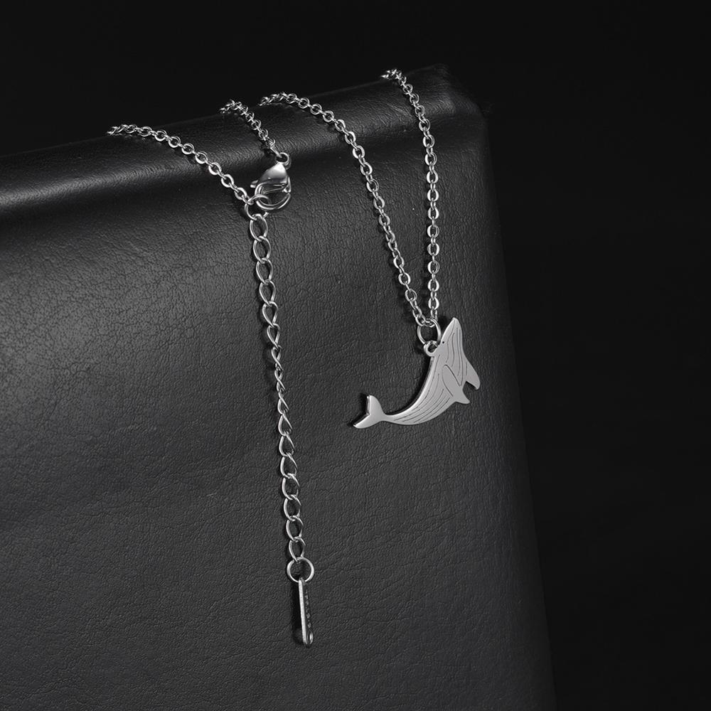 Xiaomi Skyrim Stainless Steel Animal Choker Necklace Dog Cat Dolphin Penguin Seahorse Pendant Necklaces Jewelry Gift for Women
