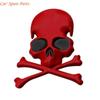 Y4UA Unique Skull & Crossbones Skull Metal Decals Metal Emblems Car Accessories
