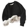 Men's Alpaca Fleece Long-Sleeve Round Neck Sweater: Autumn & Winter Casual Loose Fit