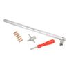 Valve Stem Removal Tool 4 In 1 Stainless Steel Corrosion Resistant Coating Plastic Handle Valve Core Removal Tool