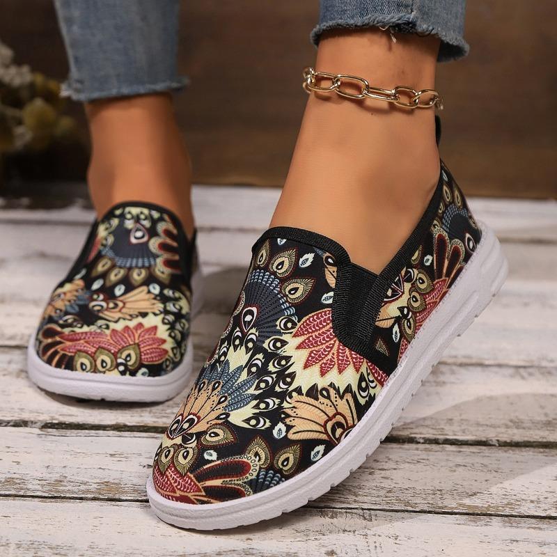 Halloween Skull Head Low Top Single Shoes Graffiti Printed Shoes
