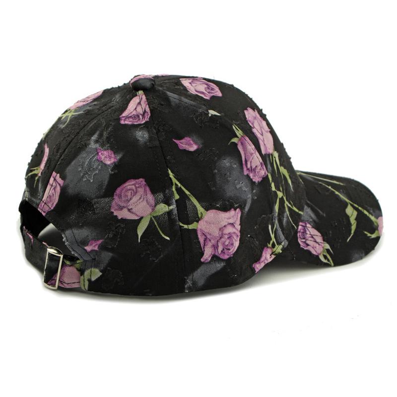 Printed Flower Baseball Cap Women's Spring Summer Outdoor Sun Visor Cap