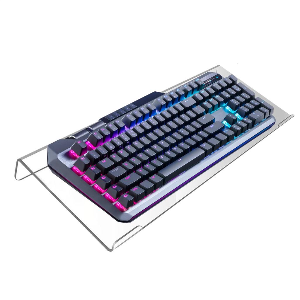 Keyboard Stand Ergonomic Clear Tray Keyboard Tray Holder for Office for Home Study Room Reception School Cubicle Work Gamers