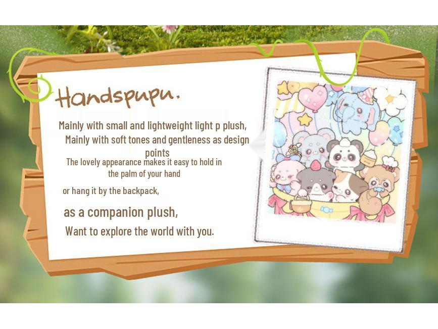 ABFUN Handpuppet Outdoor Diary Series Plush Toy Small Stuffed Doll Pendant Birthday Gift