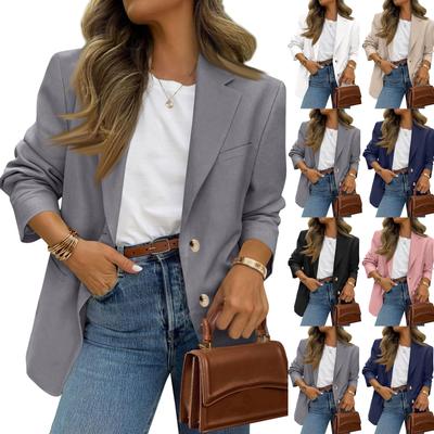 Women's Faux Suede Button Jacket Oversized Gathered Hem Short Length Coat Casual Vintage Outerwear With Pockets