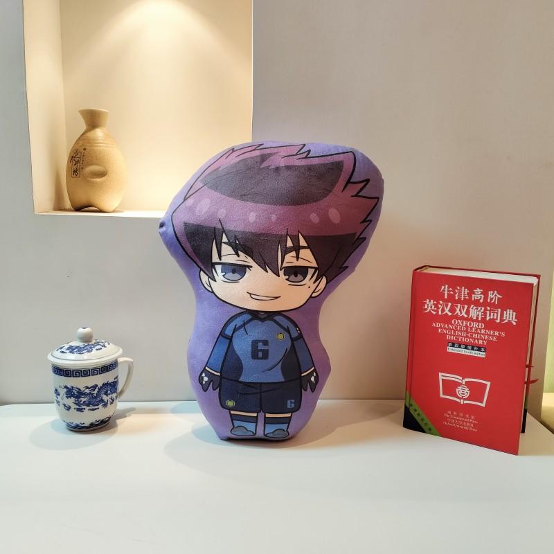 40cm Katoenen Poppen Speelgoed Cos Anime Blue Lock Attributen Karasu Tabito Takizawayuu Shidou Ryuusei Kinderen Volwassenen Pluche Cadeaus 40cm