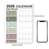 2026 Kalender Wandmonatskalender 12 Monate gefaltet 2026 Poster Zeitplanorganizer für Familie Freunde Schüler Lehrer Zuhause