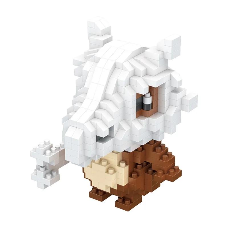Pokemon Micro Building Blocks Marowak Jigglypuff Gengar Mudkip Piplup Raichu Gyarados Pikachu Mini Brick Figures Toy  For Kids