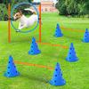 Hunde Agility Trainingsset: Sprungring, Stange und Webstangen