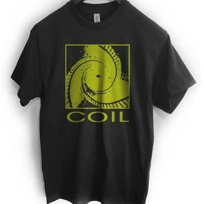 Trend Coil Band Black Cotton T Shirt All Sizes S 5xl Ad435 Vintage Unisex Streetwear Casual Slightly Versatile