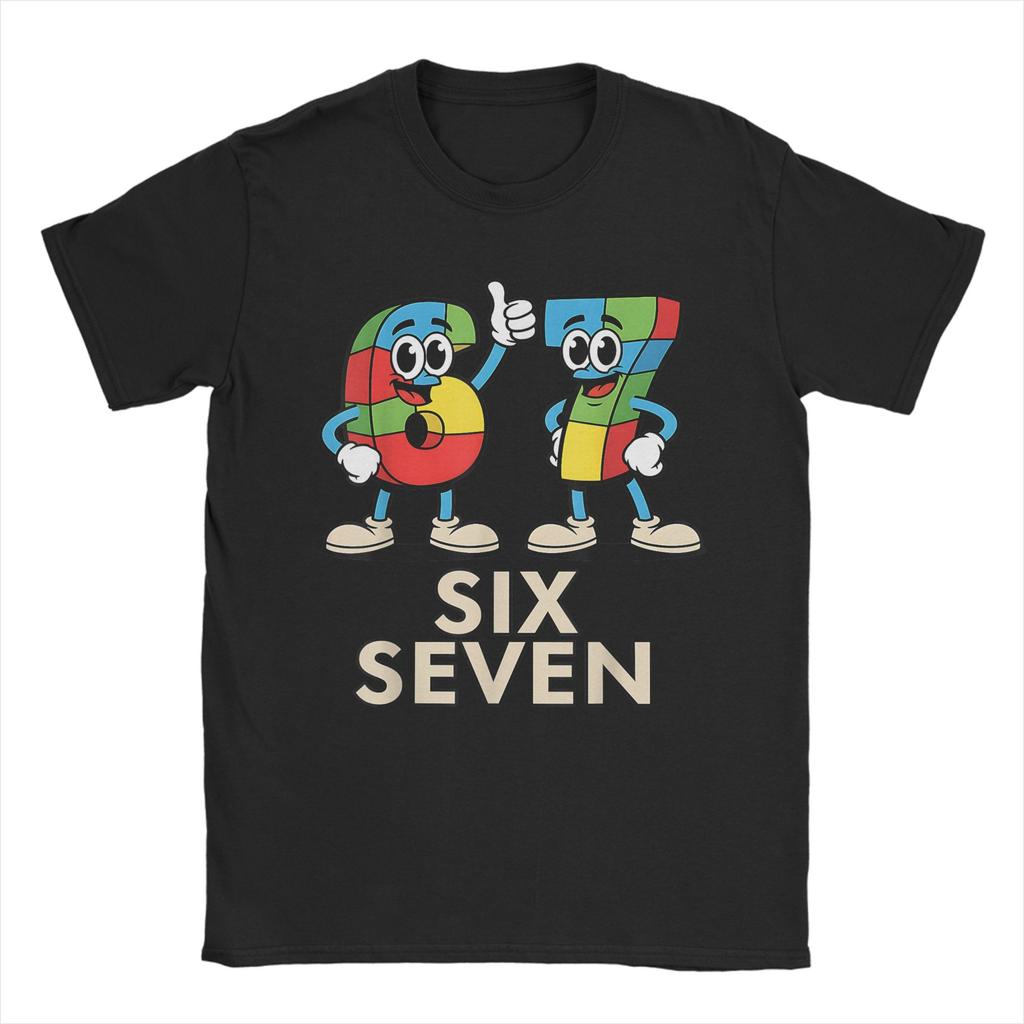 Fashion 67 Italian Brainrot 67 Six Seven TShirt Unisex Round Neck 100 Cotton T Shirt Short Sleeve Tee Shirt Gift Idea Clothing