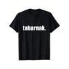 European sizes Tabarnak Quebec French Profanity Men's T-Shirt - Soft and Durable, Classic Black with Bold White Print, Loose Casual Fit