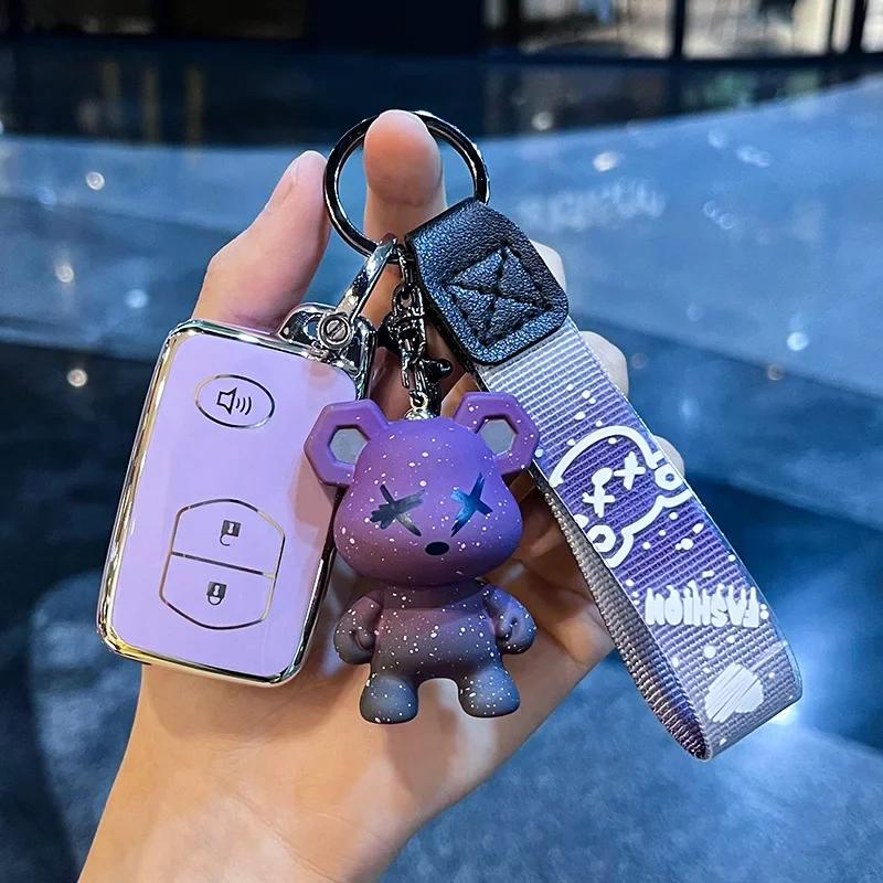 Fashion NEW TPU Car Key Case for Toyota Aqua RAV4 Land Cruiser Camry Prado Corolla Prius Cover Keyless Remote Fob 2 3 4 Buttons