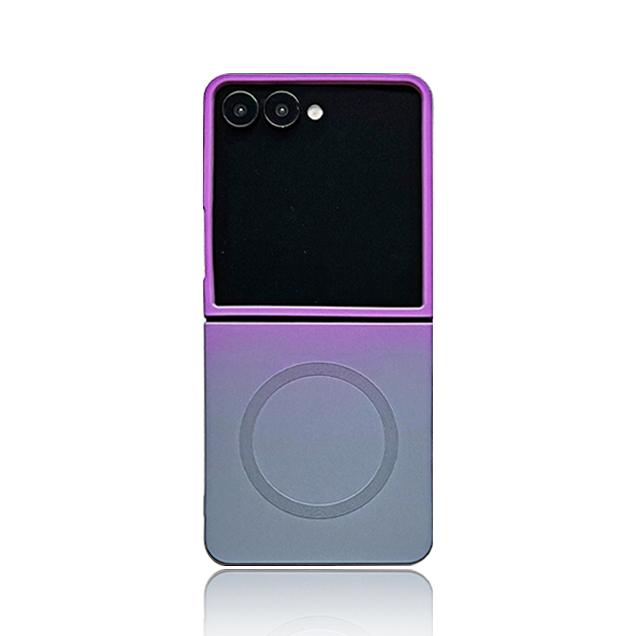 Macaron Color Collision Magnetic Charging Phone Case For Samsung Galaxy Z Flip 7 6 5 4 3 Z Flip7 flip 7 FE Shockproof Soft Cover