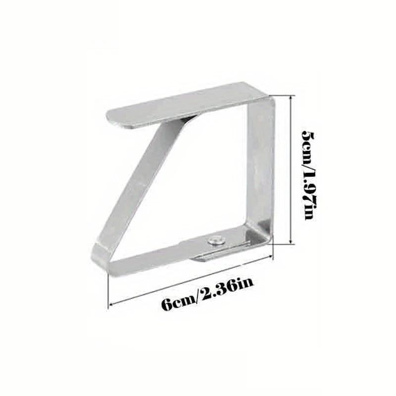 Stainless Steel Tablecloth Clamps Universal Cover Clips for Home Kitchen Restaurant And Picnic Tables