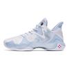 Anta Shock Wave 4 Cushioning Slip Resistant Abrasion Resistant Low top Basketball Shoes Men's Blue White 112311106-2