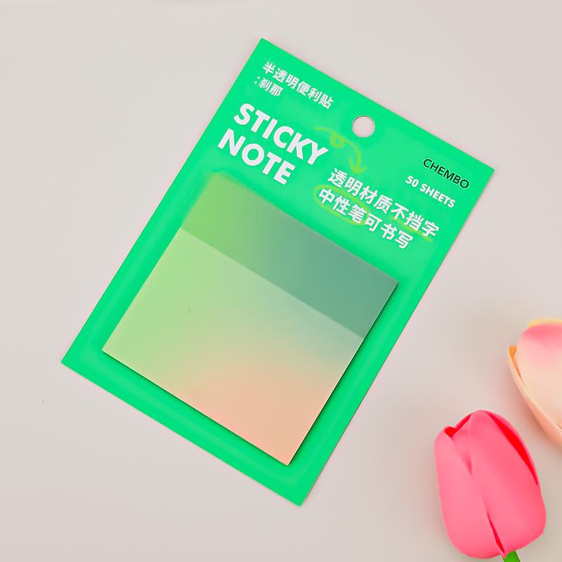 Custom Gradient Colored Reusable Sticky Notes for Students and Office Planners