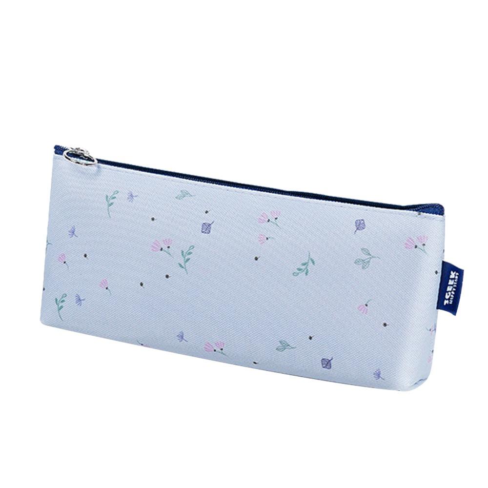 

Cute Oxford Cloth Pen Bag Large Capacity Multifunctional Stationery Bag Pen Box for School Office синий