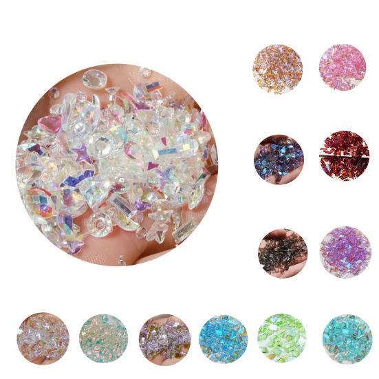 1 Box Great Shiny Visual Effect Multiple Styles Nail Decoration 3D Luxury Art Decorations Manicure Design Accessories
