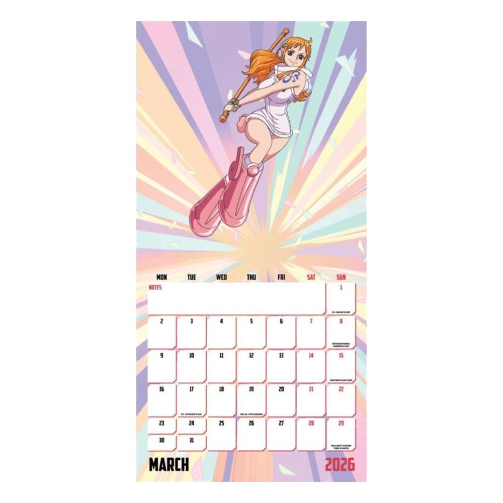 One Piece 2026 Square Wall Calendar