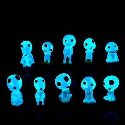 10pcs Cute Miniature Figures Landscape Decoration Fish Tank Home Decoration Garden Decor  Ornament Glow In The Dark Boy Gifts