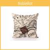 Premium Quality Home World Map Print Throw Pillow Case For Elegant Sofa Decor