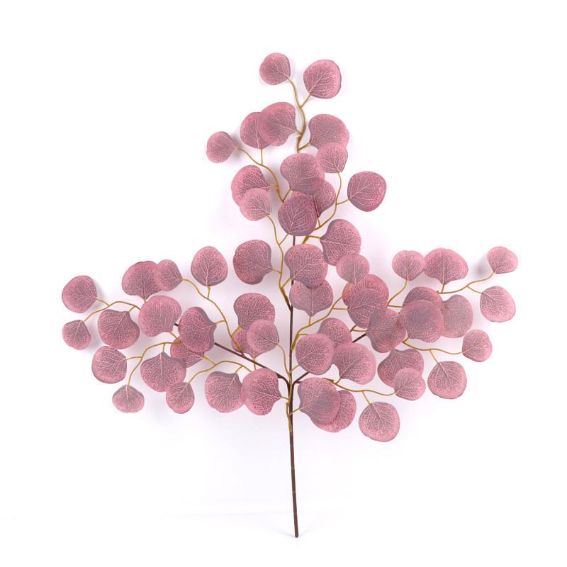 

Faux Eucalyptus Leaf Flower With Multicolor Options For Home Indoor Photography Crimson