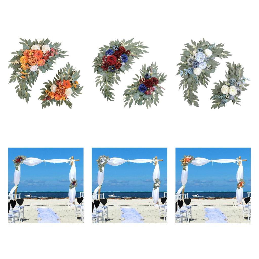 Artificial Flower Swag Set Wedding Decor Handcraft Hanger Wreath Wedding